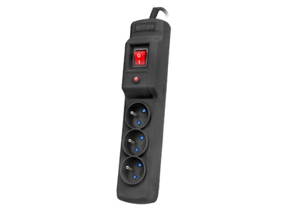 PROTECTOR CONTRA SOBRETENSIONES ARMAC MULTI M3 3M 3X TOMAS FRANCESAS NEGRO