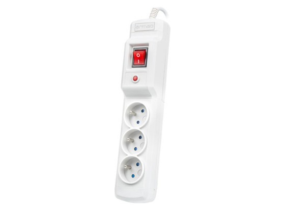 PROTECTOR DE SOBRETENSIÓN ARMAC MULTI M3 1,5M 3X TOMAS FRANCESAS GRIS