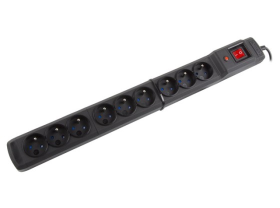 PROTECTOR CONTRA SOBRETENSIONES ARMAC MULTI M9 3M 9X SALIDAS FRANCESAS NEGRO