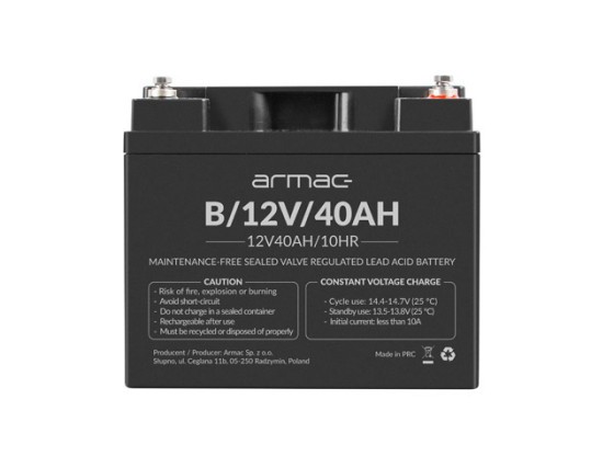 BATERÍA UNIVERSAL ARMAC VRLA AGM 12V/40AH