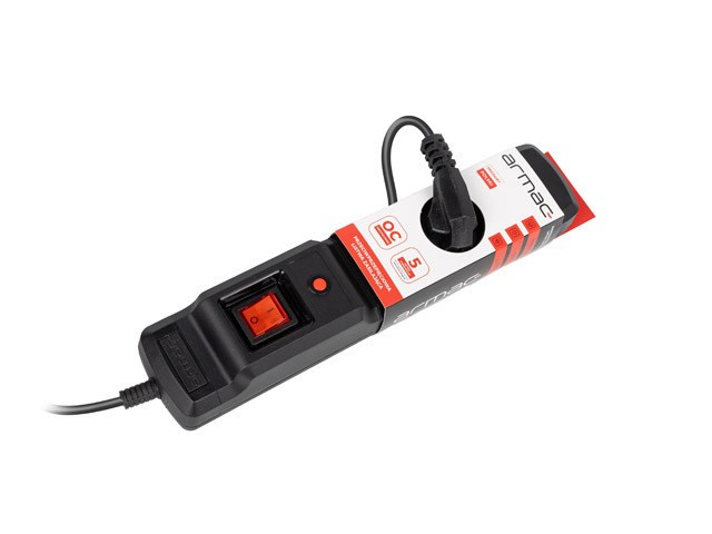 PROTECTOR CONTRA SOBRETENSIONES ARMAC MULTI M3 1,5M 3X TOMAS FRANCESAS NEGRO 5