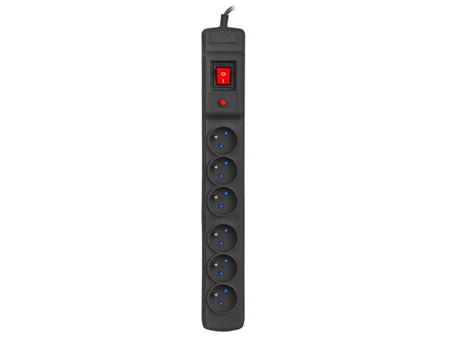 PROTECTOR DE SOBRETENSIÓN ARMAC MULTI M6 3M 6X SALIDAS FRANCESAS NEGRO 2