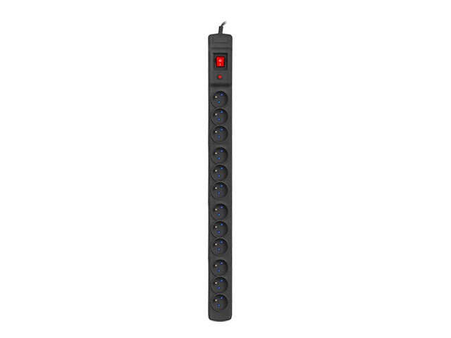 PROTECTOR CONTRA SOBRETENSIONES ARMAC MULTI 12M/10A RACK 19" 1.5M 12X TOMAS FRANCESAS NEGRO 4