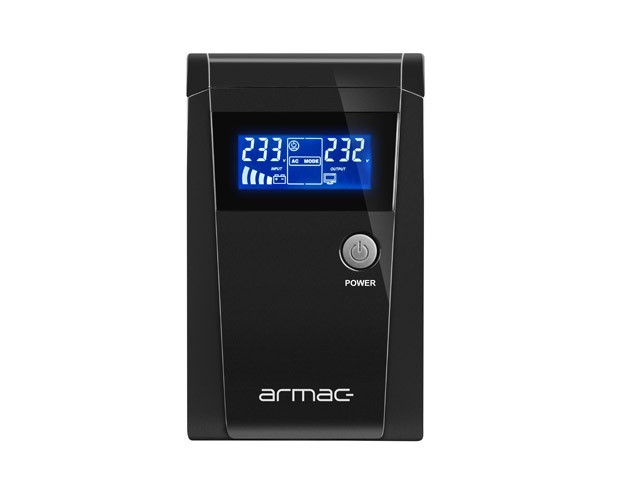UPS ARMAC OFFICE O/650E/LCD LÍNEA INTERACTIVA 650VA 2X TOMAS USB-B LCD CAJA METÁLICA 3