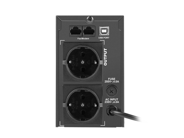 UPS ARMAC OFFICE O/650F/LCD LÍNEA INTERACTIVA 650VA 2X TOMAS SCHUKO USB-B LCD CAJA METÁLICA 5