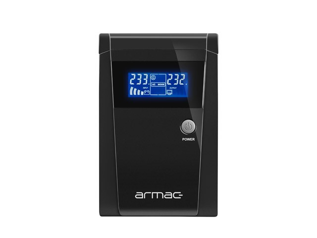 UPS ARMAC OFFICE O/1000F/LCD LÍNEA-INTERACTIVA 1000VA 3X TOMAS SCHUKO USB-B LCD CAJA METÁLICA 4