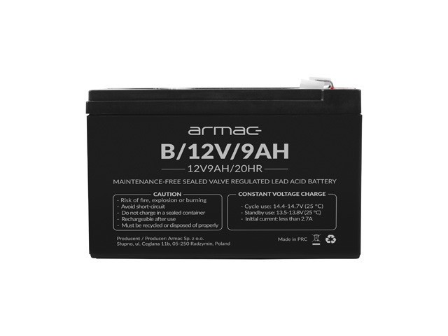 BATERÍA UNIVERSAL UPS ARMAC VRLA AGM 12V/9AH 1