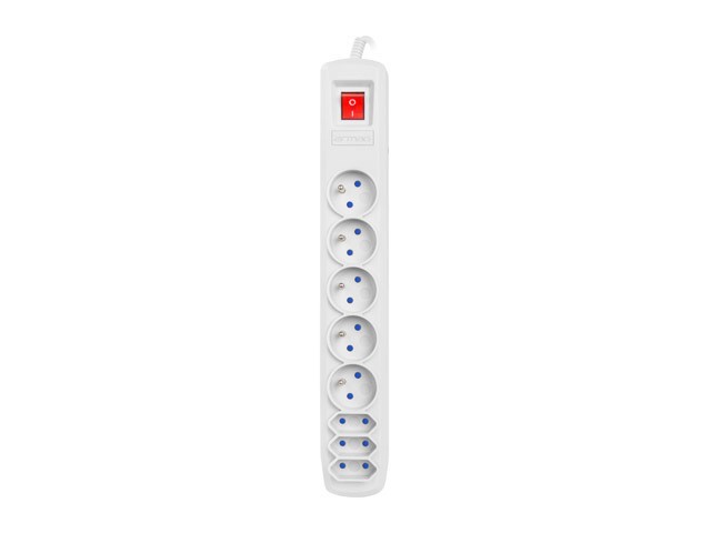 PROTECTOR DE SOBRETENSIÓN ARMAC R8 3M 5X TOMAS FRANCESAS 3X TOMAS EUROPLUG GRIS 2