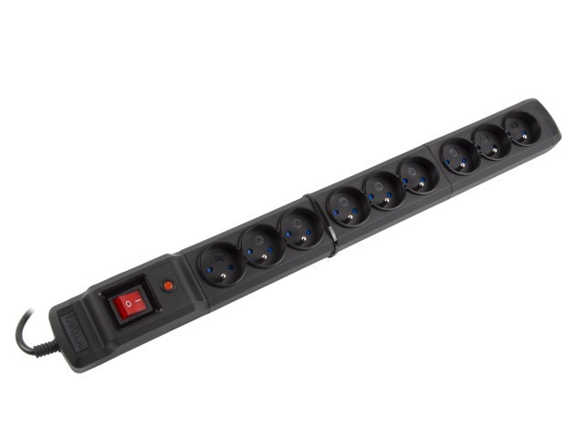 PROTECTOR CONTRA SOBRETENSIONES ARMAC MULTI M9 3M 9X SALIDAS FRANCESAS NEGRO 4