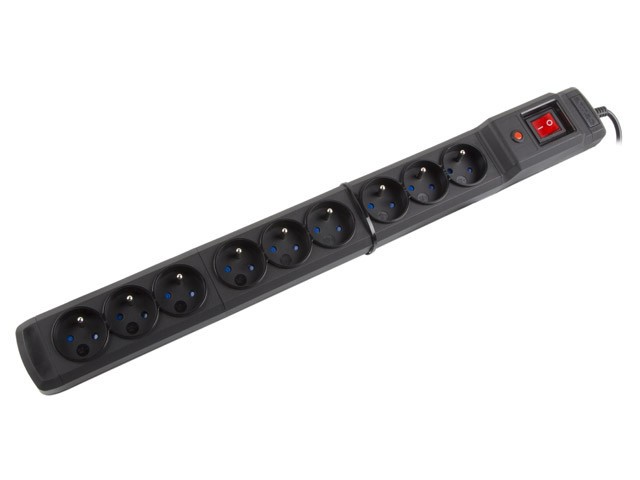 PROTECTOR CONTRA SOBRETENSIONES ARMAC MULTI M9 5M 9X SALIDAS FRANCESAS NEGRO 1