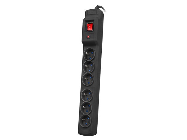 PROTECTOR DE SOBRETENSIÓN ARMAC MULTI M6 10M 6X SALIDAS FRANCESAS NEGRO 1