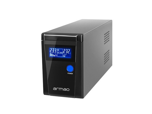UPS ARMAC OFFICE O/650F/PSW LÍNEA INTERACTIVA 650VA 2X TOMAS SCHUKO LCD ONDA SINUSOIDAL PURA CAJA METÁLICA