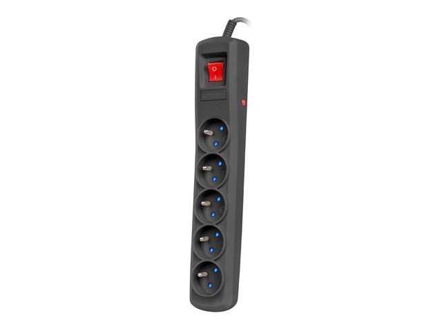 PROTECTOR CONTRA SOBRETENSIONES ARMAC ARC5 1,5M 5X TOMAS FRANCESAS NEGRO 1