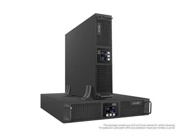 UPS RACK ARMAC R/1000I/PF1 EN LÍNEA 1000VA 8X TOMAS IEC C13 USB-B LCD CAJA METÁLICA