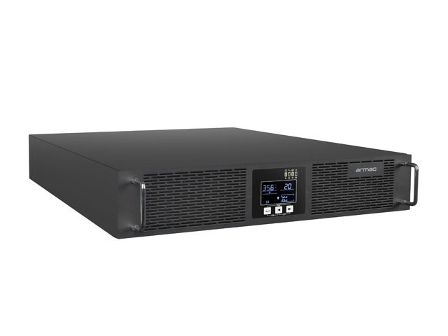 UPS RACK ARMAC R/2000I/PF1 EN LÍNEA 2000VA 8X TOMAS IEC C13 USB-B LCD CAJA METÁLICA 3