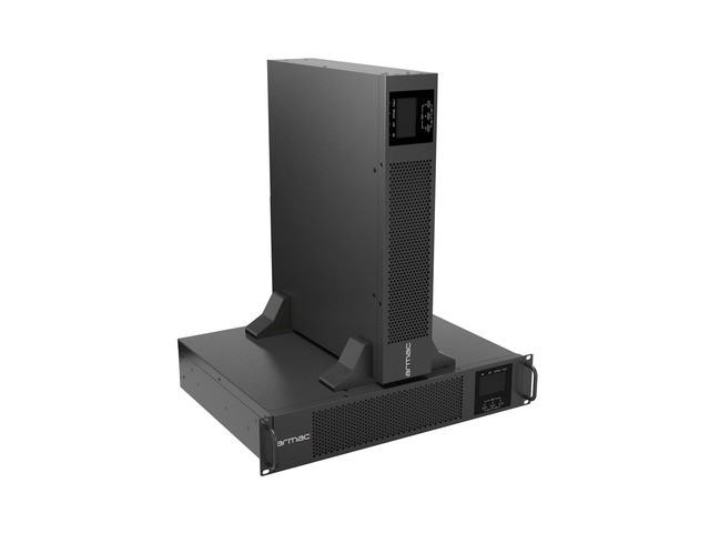 UPS RACK ARMAC R/1000I/PF1/DF ON-LINE 1000VA 8X TOMAS IEC C13 USB-B LCD CAJA METÁLICA LIBRE DE POLVO 7